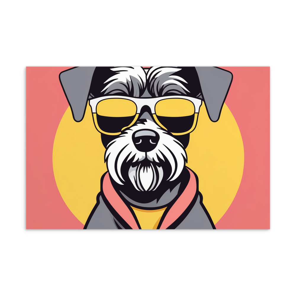 PugMug Custom Miniature Schnauzer Postcard