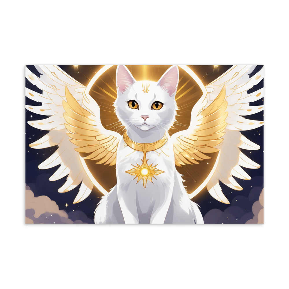 PugMug Custom White Companion Cat Postcard