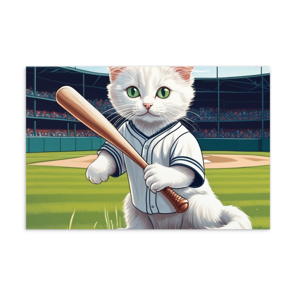 PugMug Custom White Companion Cat Postcard