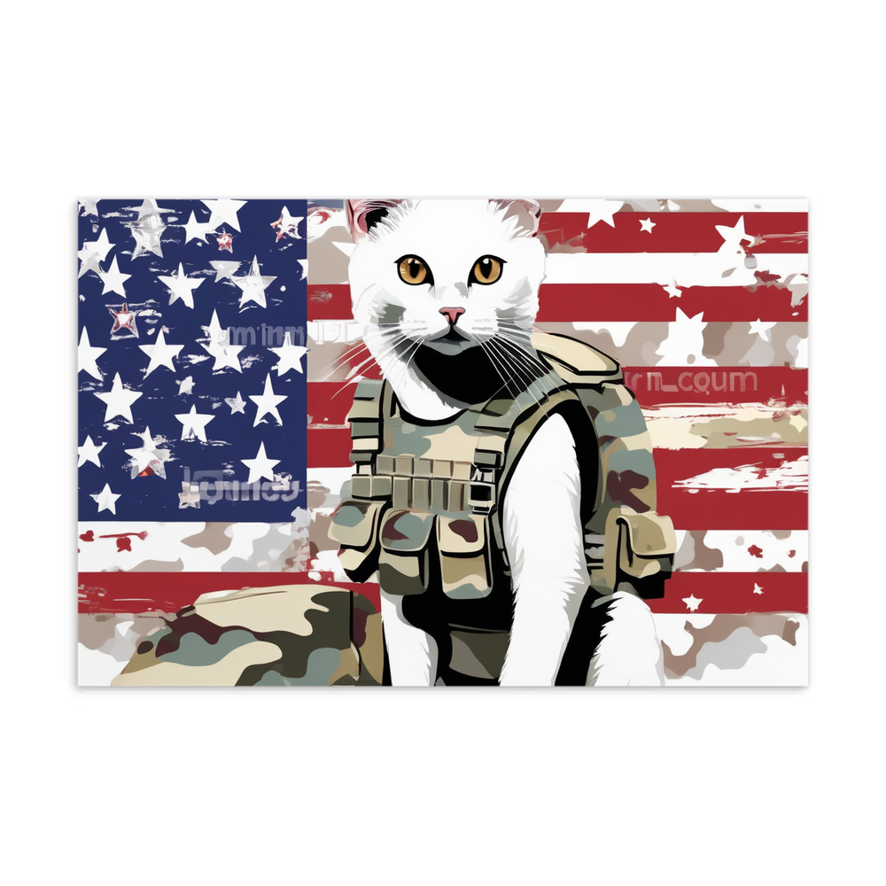 PugMug Custom White Companion Cat Postcard