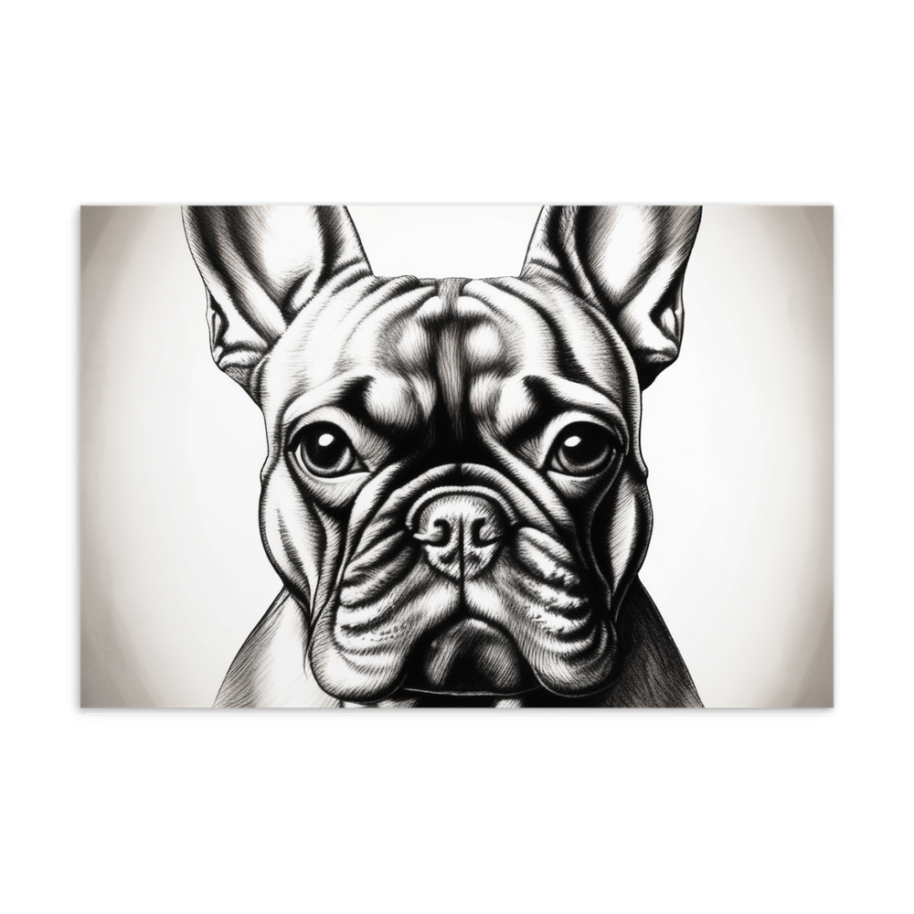PugMug Custom Tan French Bulldog Postcard