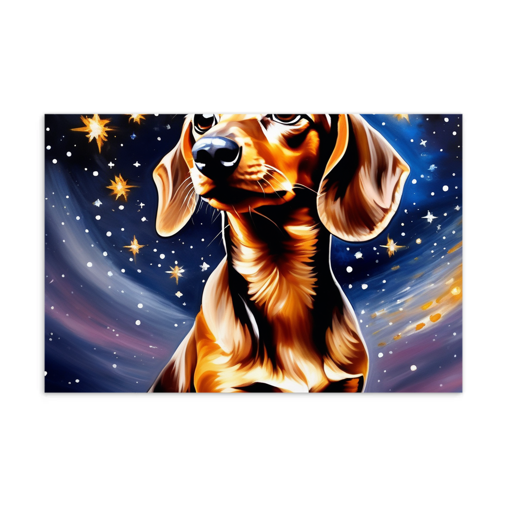 PugMug Custom Tan Dachshund Postcard