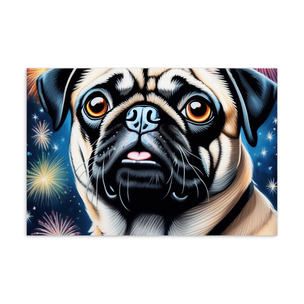 PugMug Custom Pug Postcard