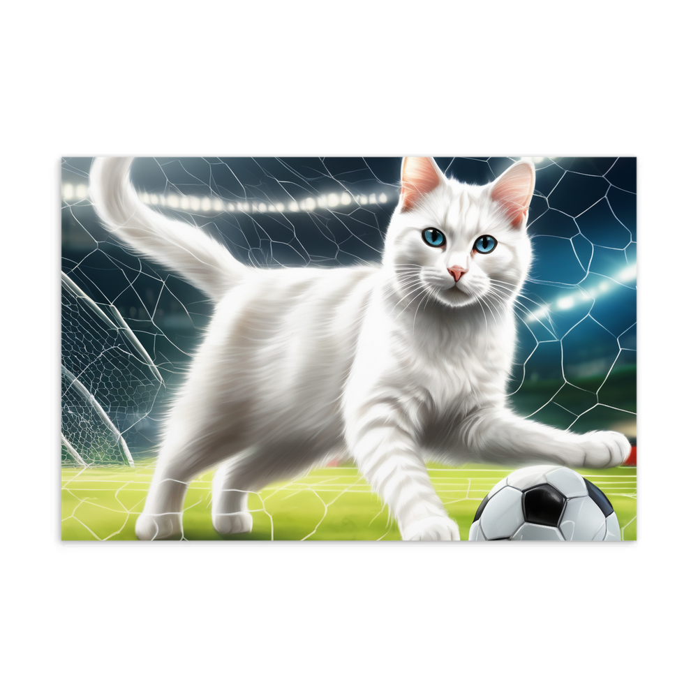 PugMug Custom White Companion Cat Postcard