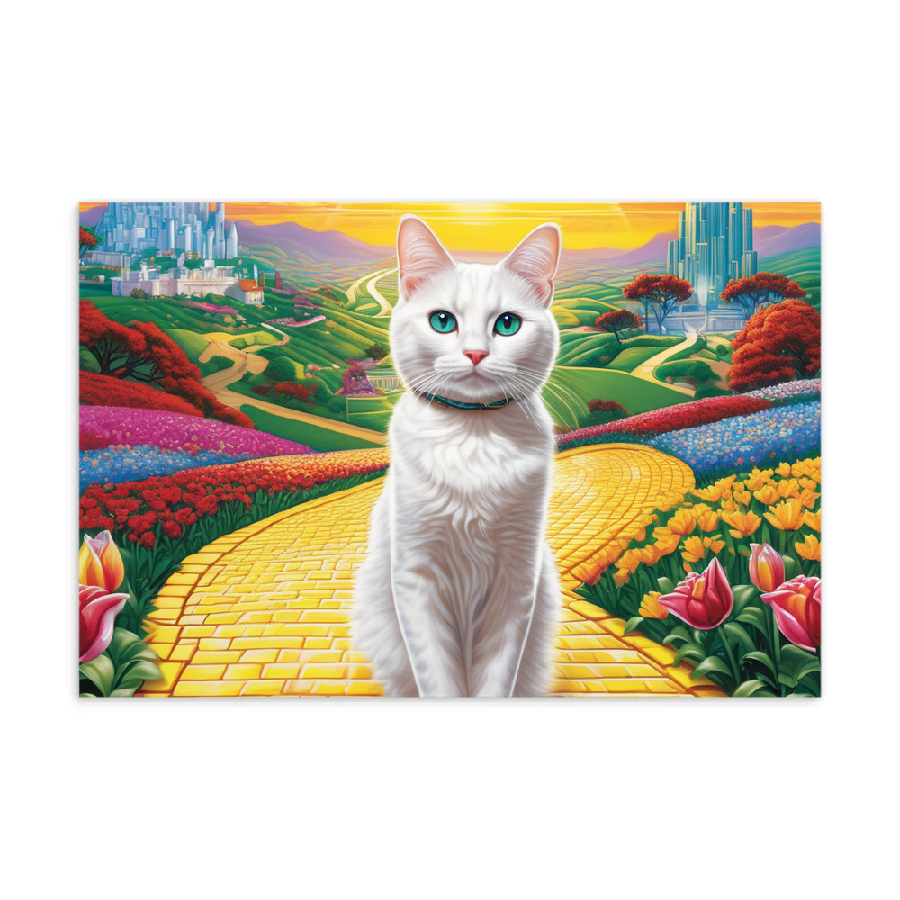 PugMug Custom White Companion Cat Postcard