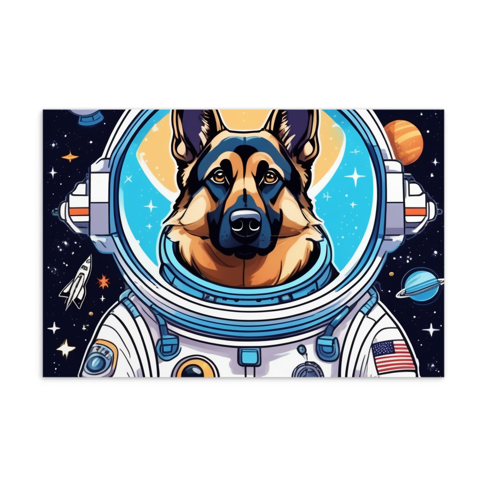 PugMug Custom German Shepherd Dog Postcard