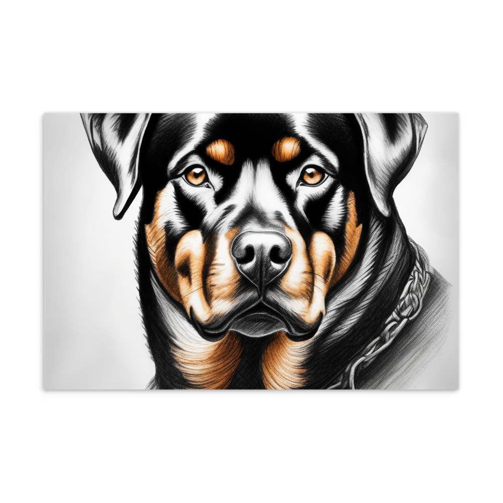 PugMug Custom Rottweiler Postcard