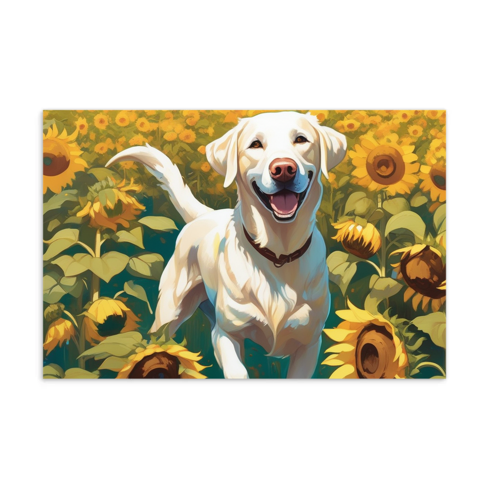 PugMug Custom White Labrador Retriever Postcard