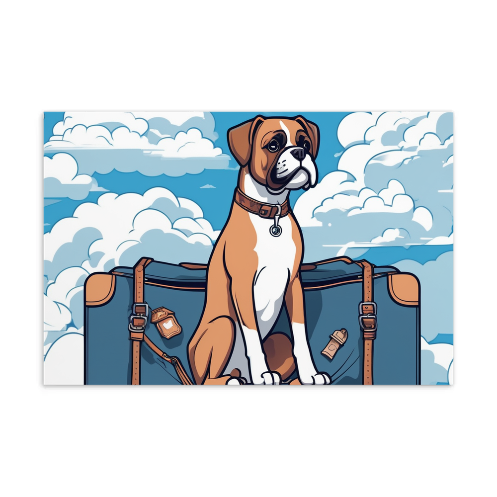 PugMug Custom Boxer Dog Postcard