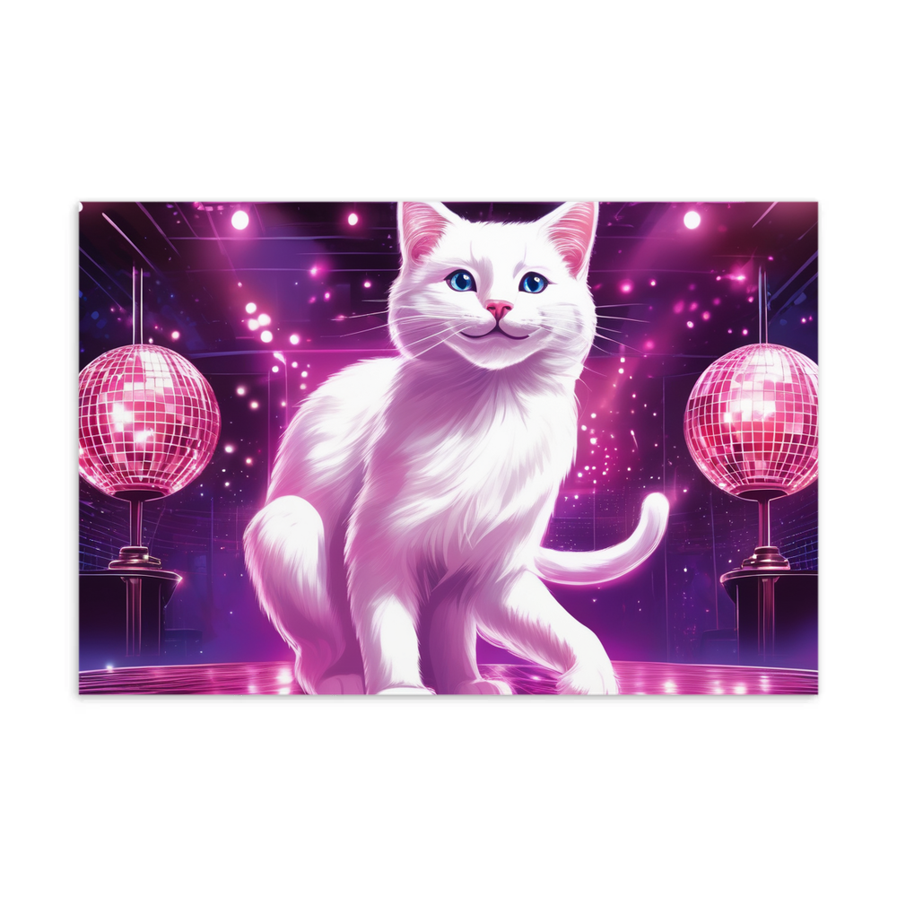 PugMug Custom White Companion Cat Postcard