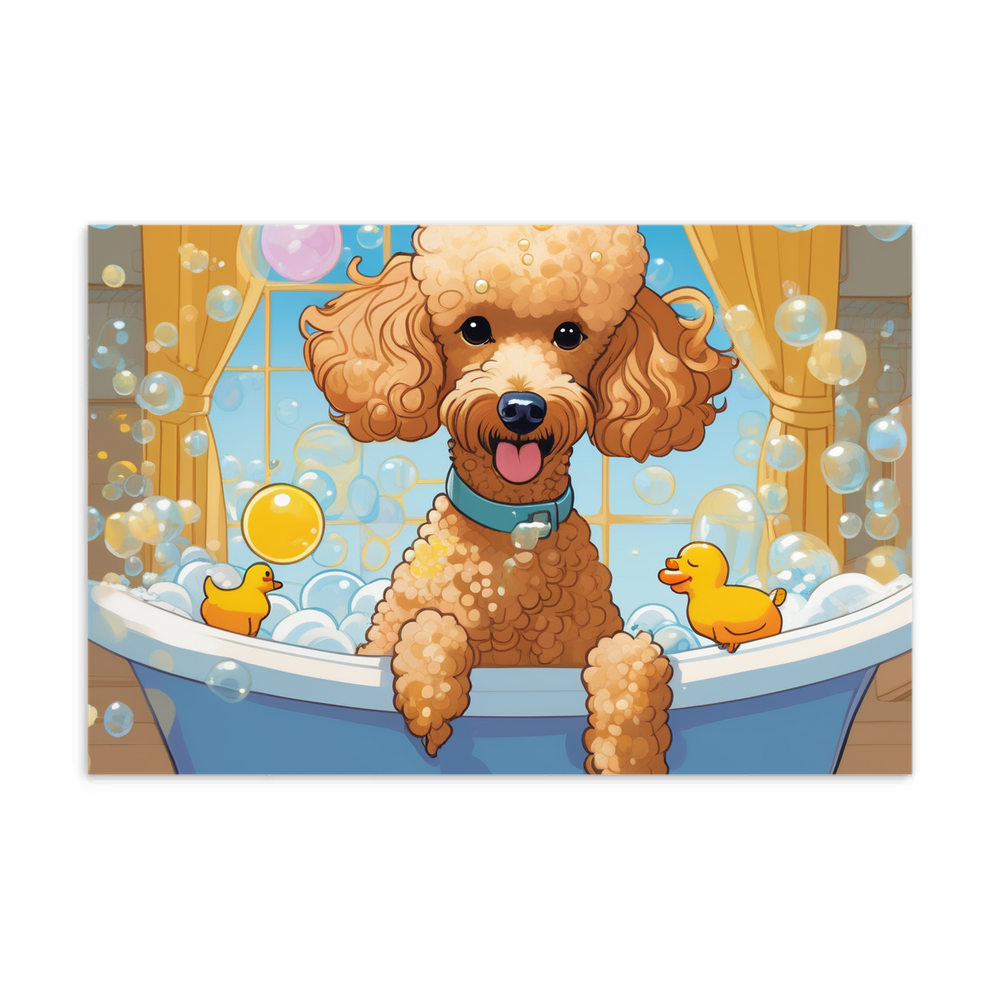 PugMug Custom Tan Poodle Postcard