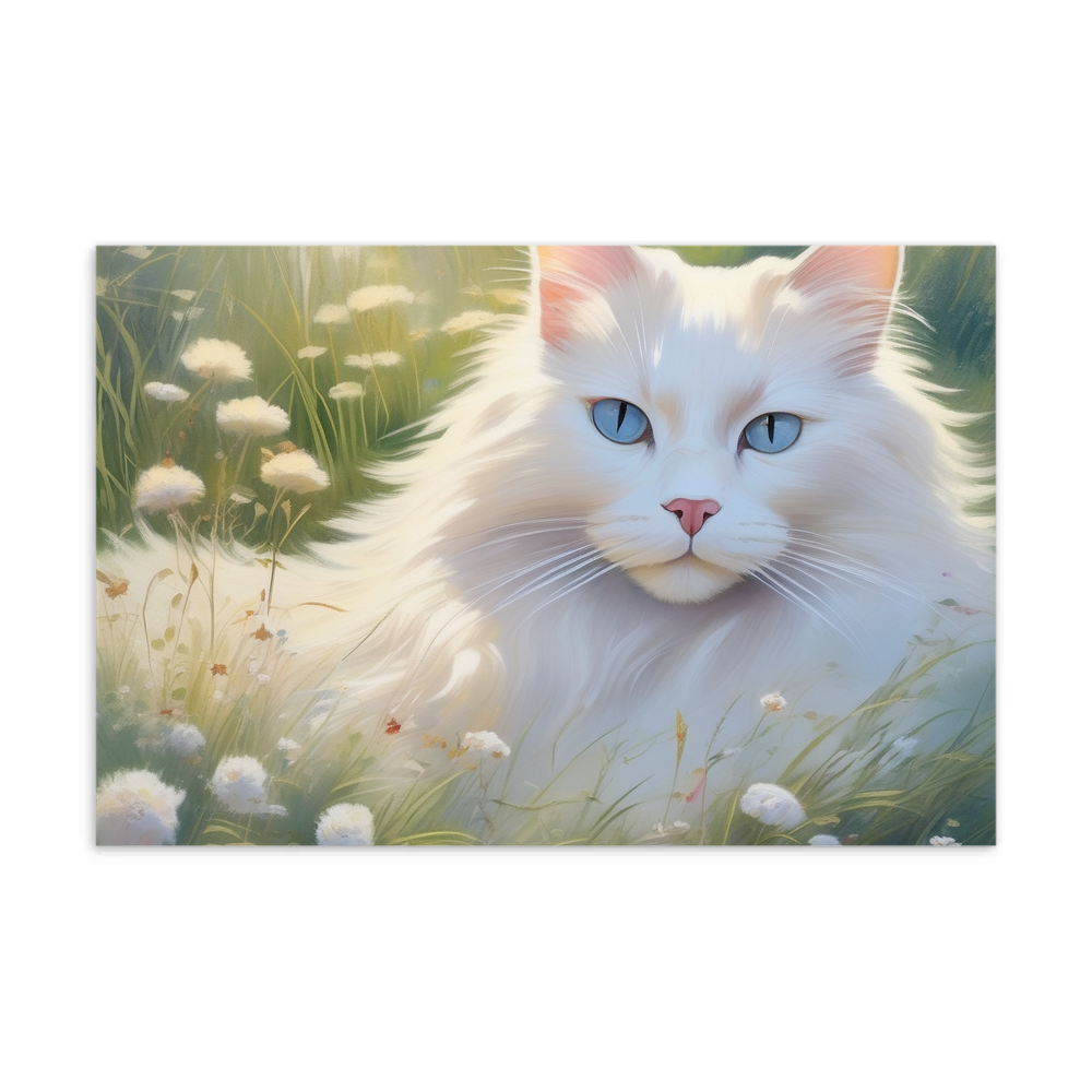 PugMug Custom White Ragdoll Cat Postcard