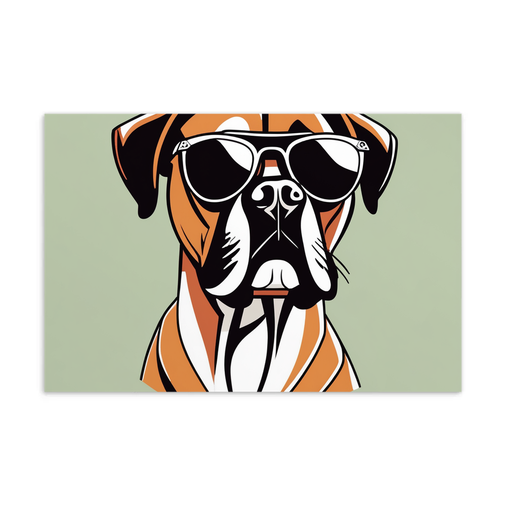 PugMug Custom Boxer Dog Postcard