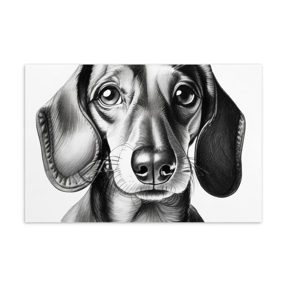 PugMug Custom Tan Dachshund Postcard