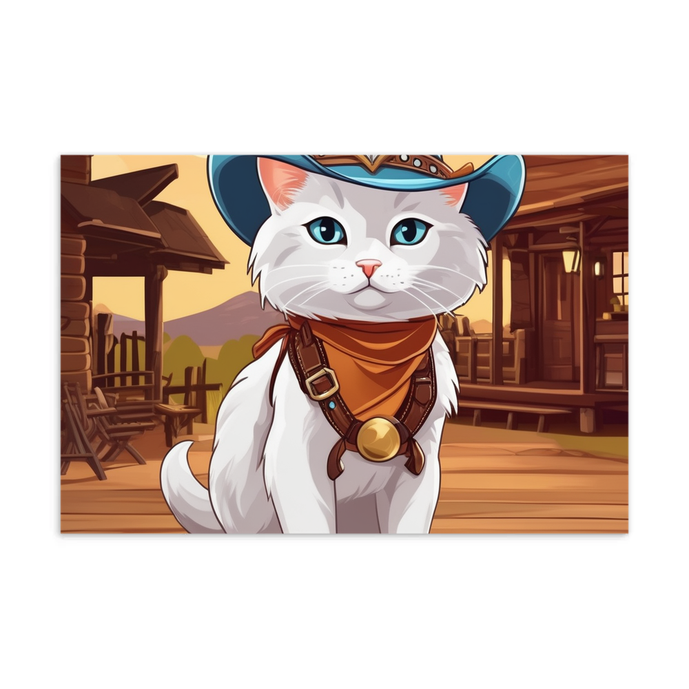 PugMug Custom White Companion Cat Postcard