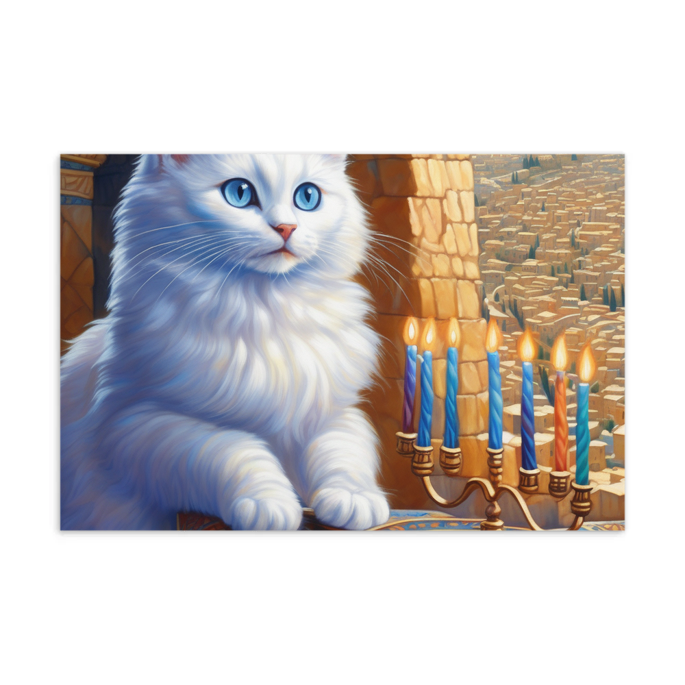 PugMug Custom White Ragdoll Cat Postcard