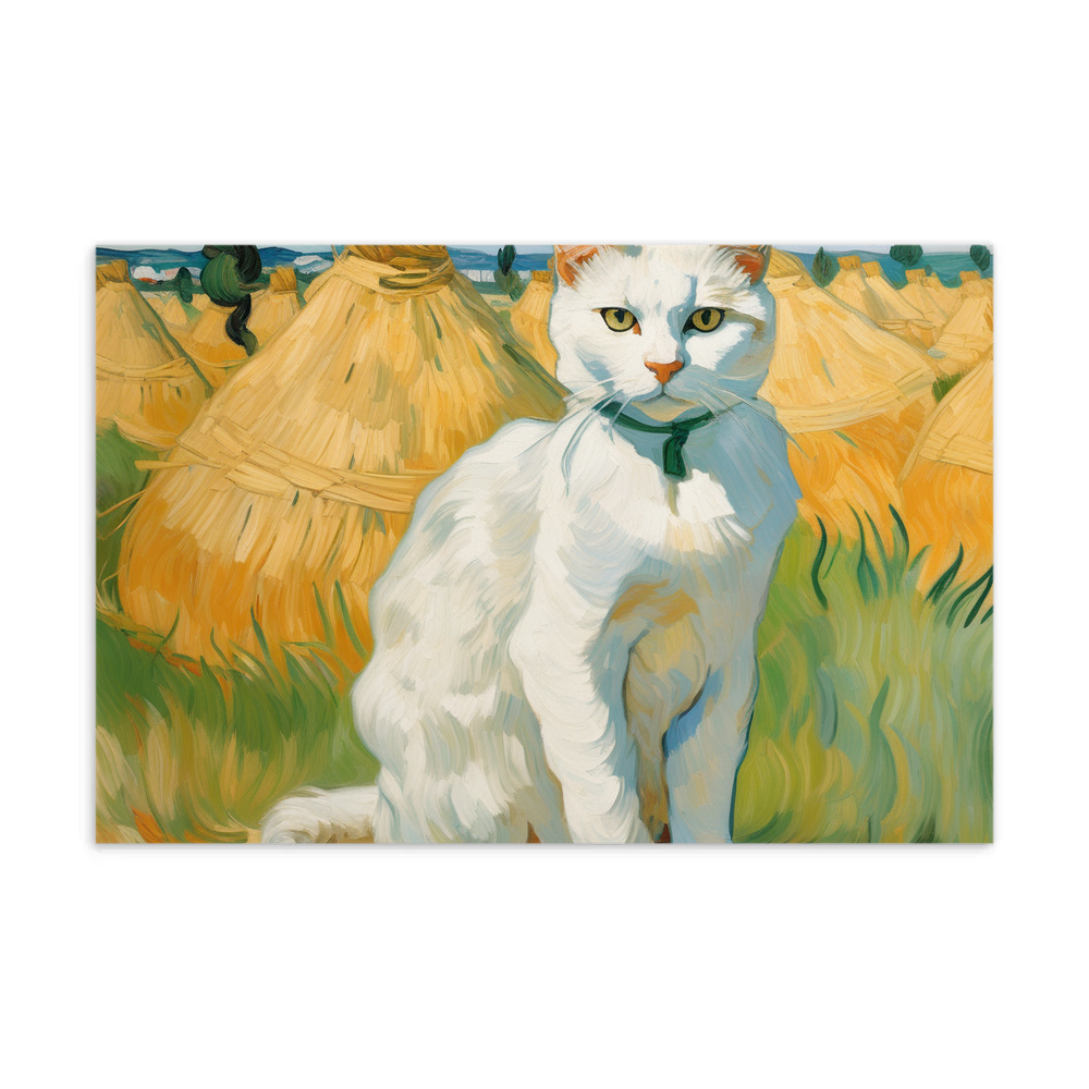 PugMug Custom White Companion Cat Postcard