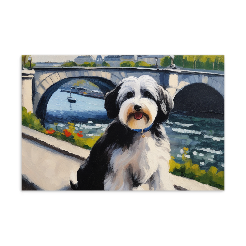 PugMug Custom Black-and-white Havanese Dog Postcard