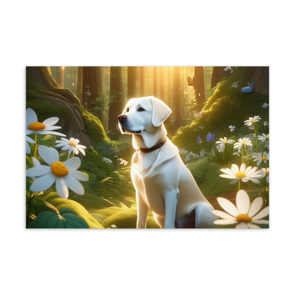 PugMug Custom White Labrador Retriever Postcard