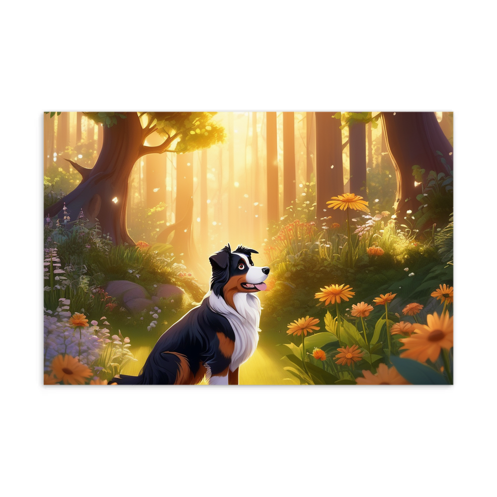 PugMug Custom Australian Shepherd Dog Postcard