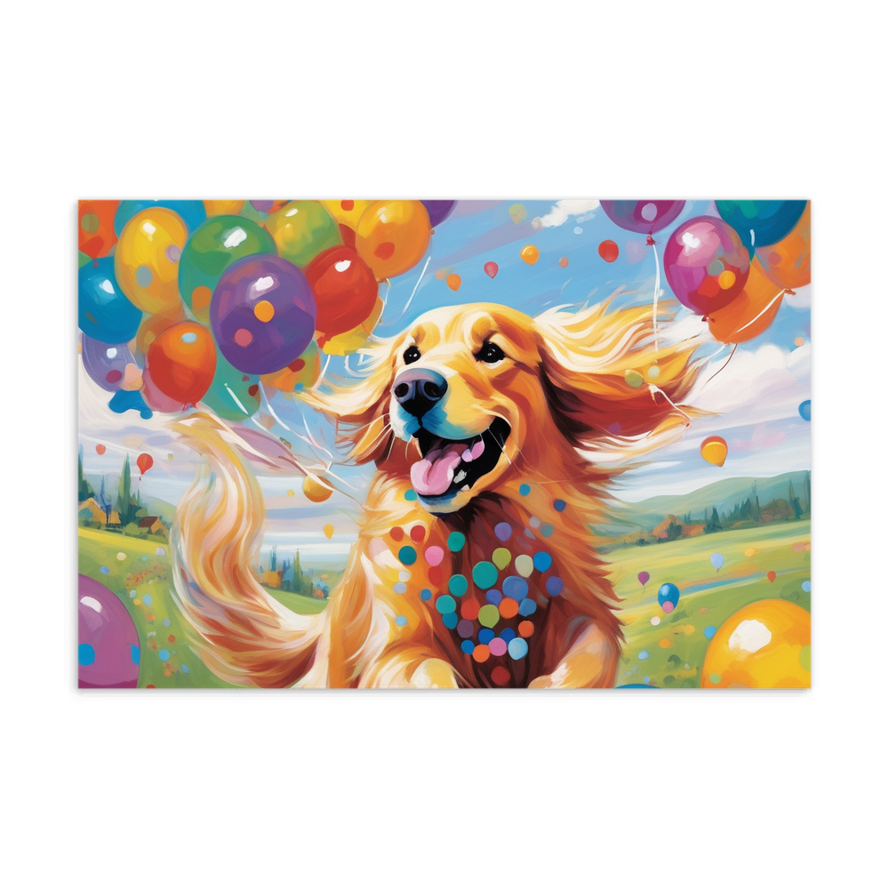PugMug Custom Golden Retriever Postcard