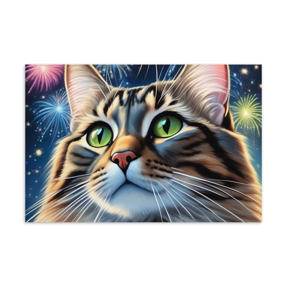 PugMug Custom Tabby Companion Cat Postcard