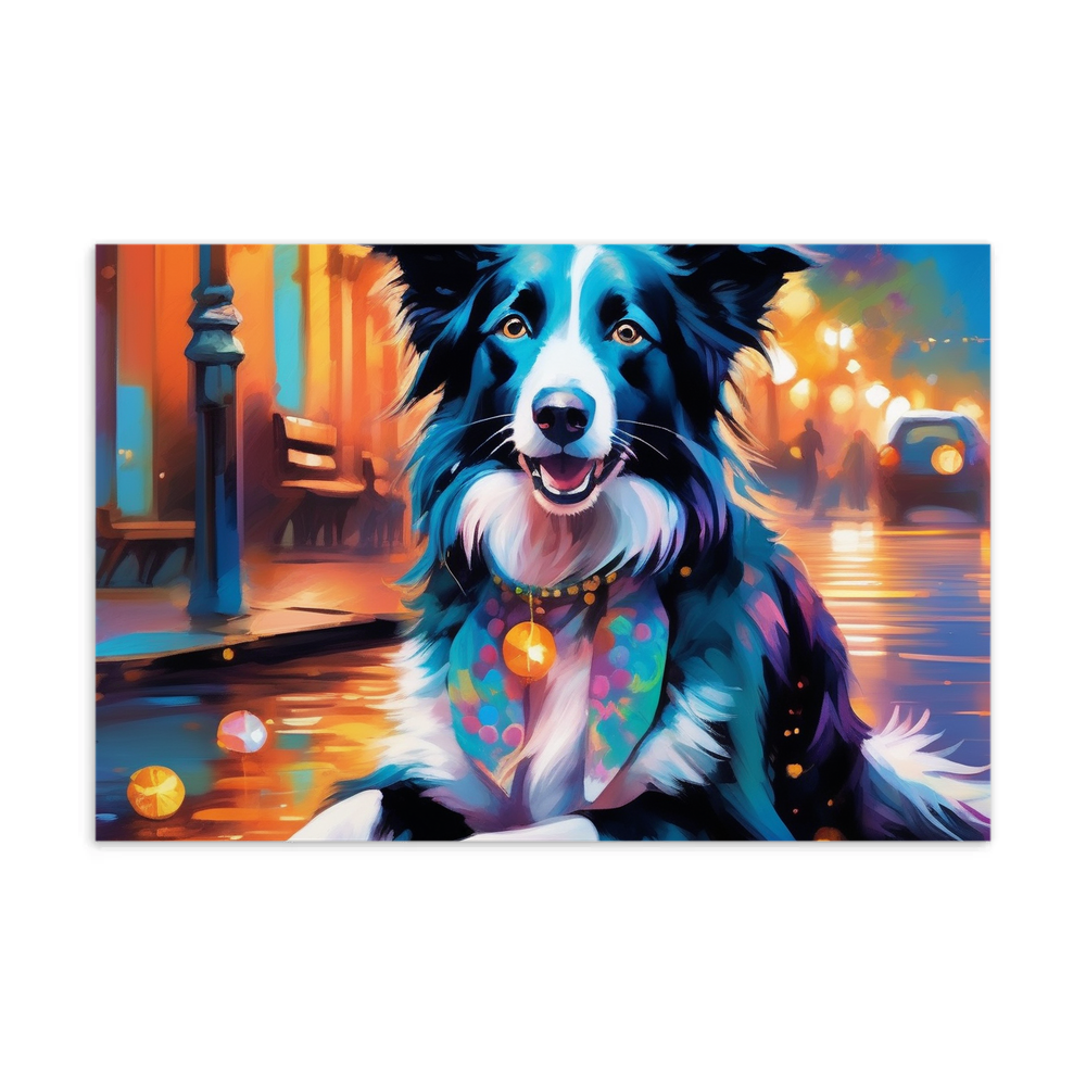 PugMug Custom Border Collie Postcard