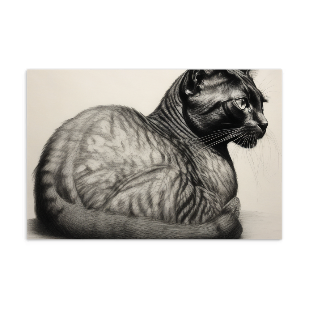 PugMug Custom Black Exotic Cat Postcard