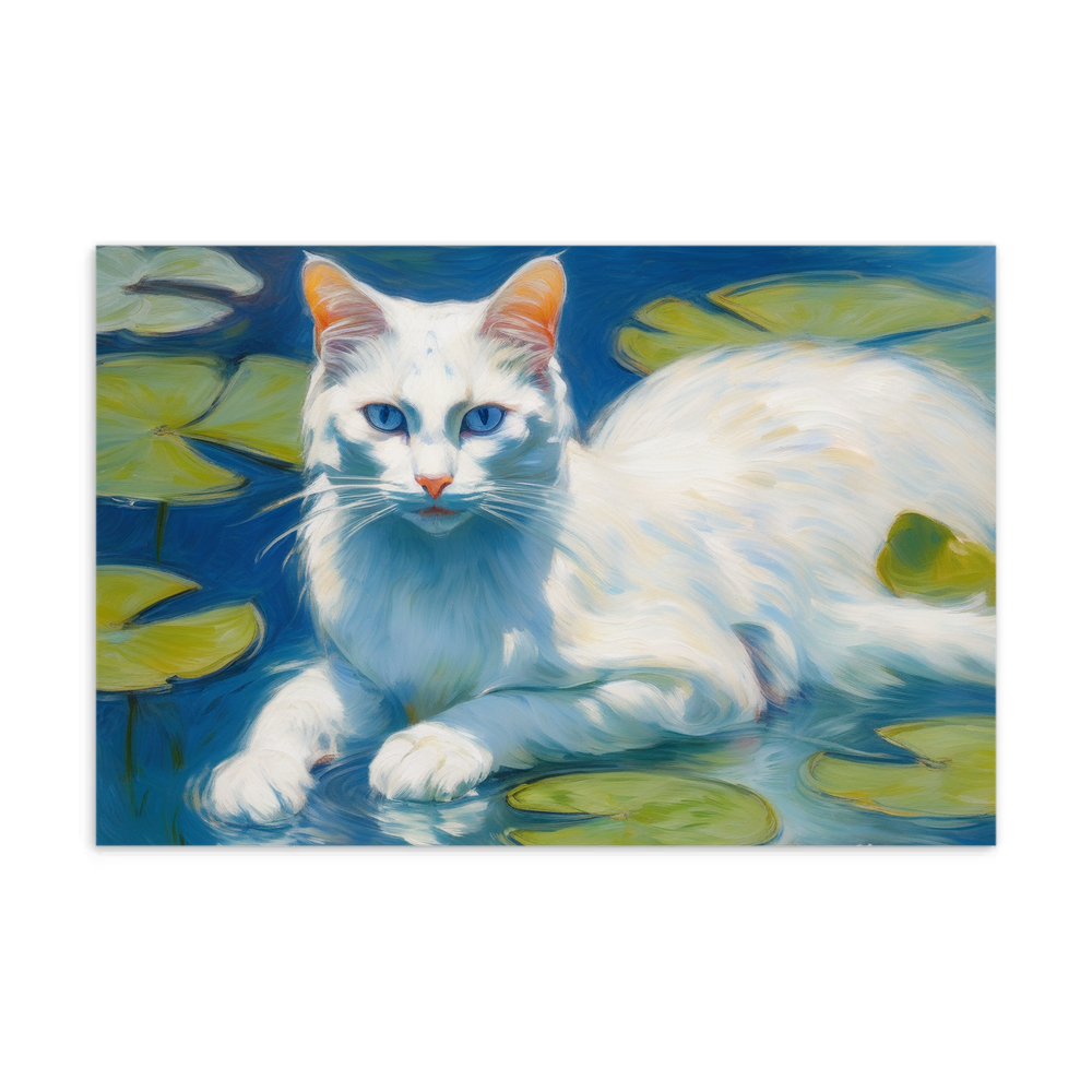 PugMug Custom White Companion Cat Postcard