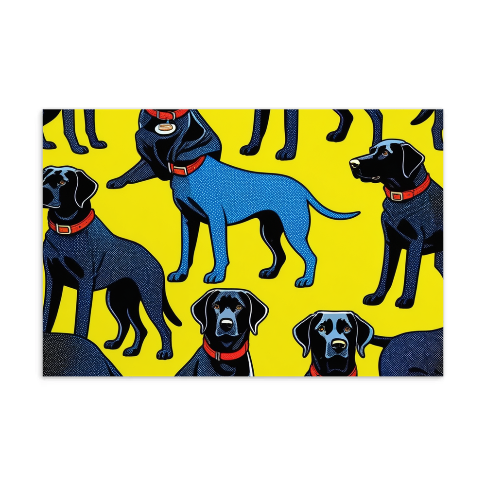 PugMug Custom Black Labrador Retriever Postcard