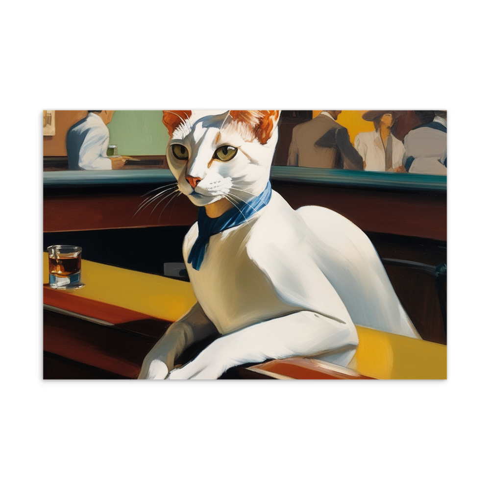 PugMug Custom White Abyssinian Cat Postcard