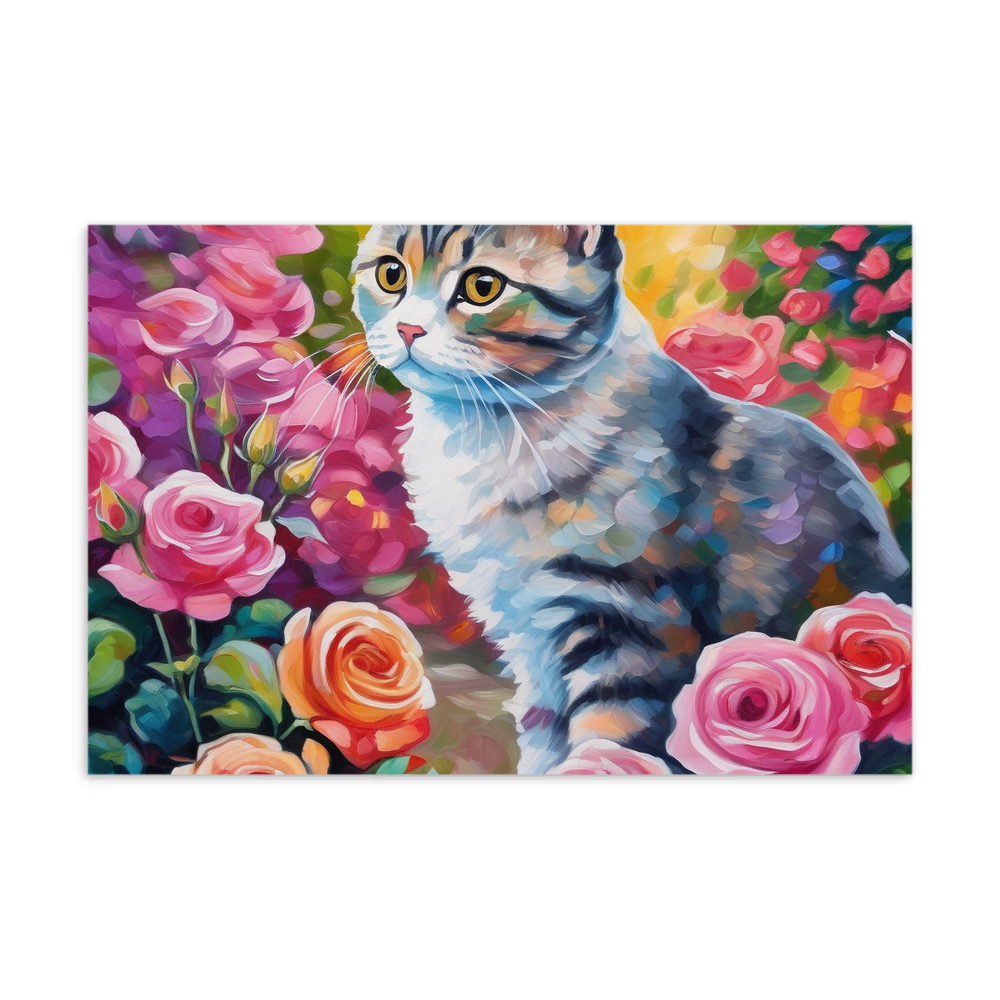 PugMug Custom Tabby Scottish Fold Cat Postcard