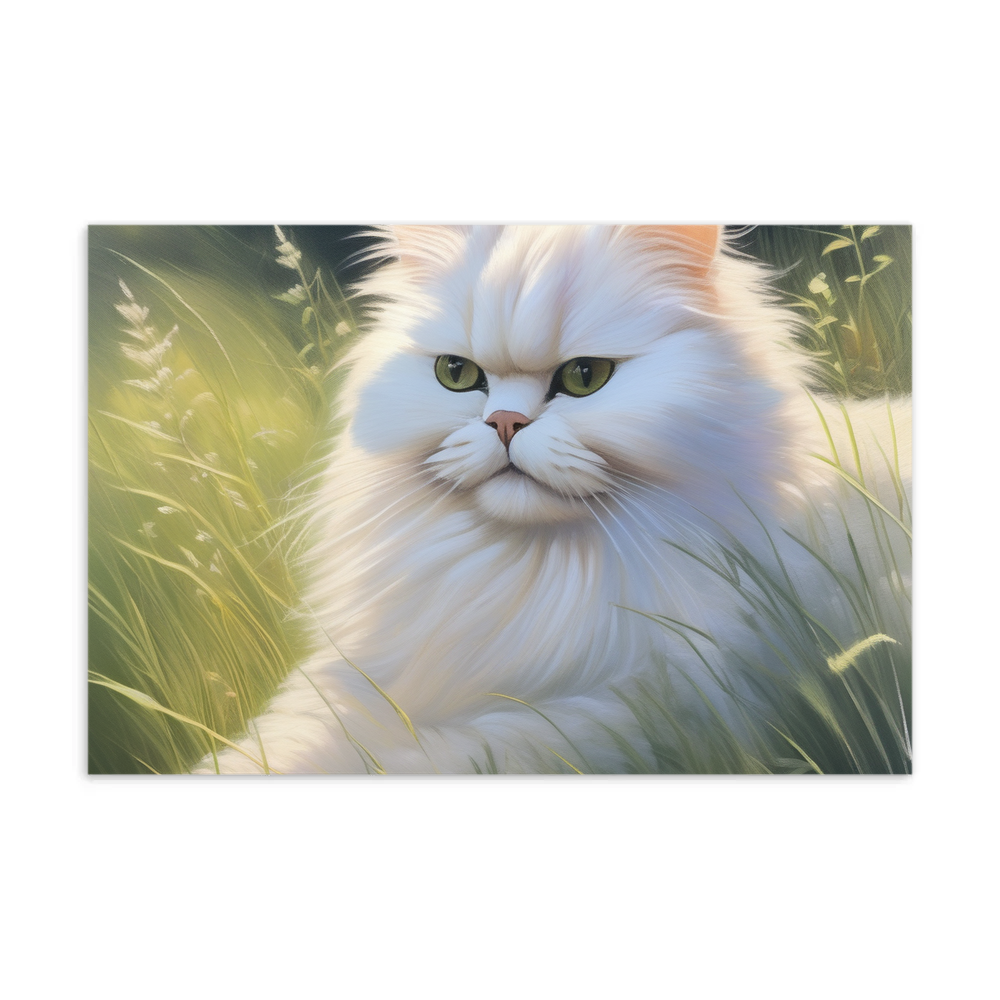 PugMug Custom White Persian Cat Postcard