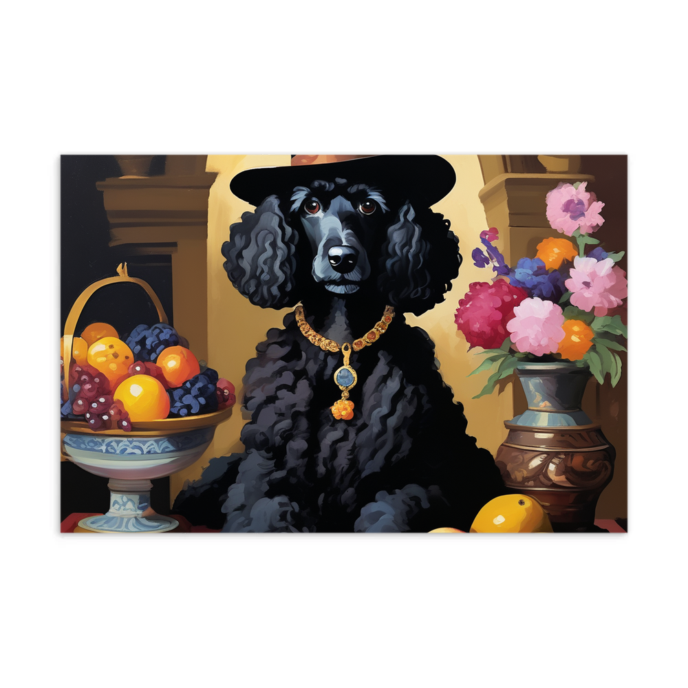 PugMug Custom Black Poodle Postcard