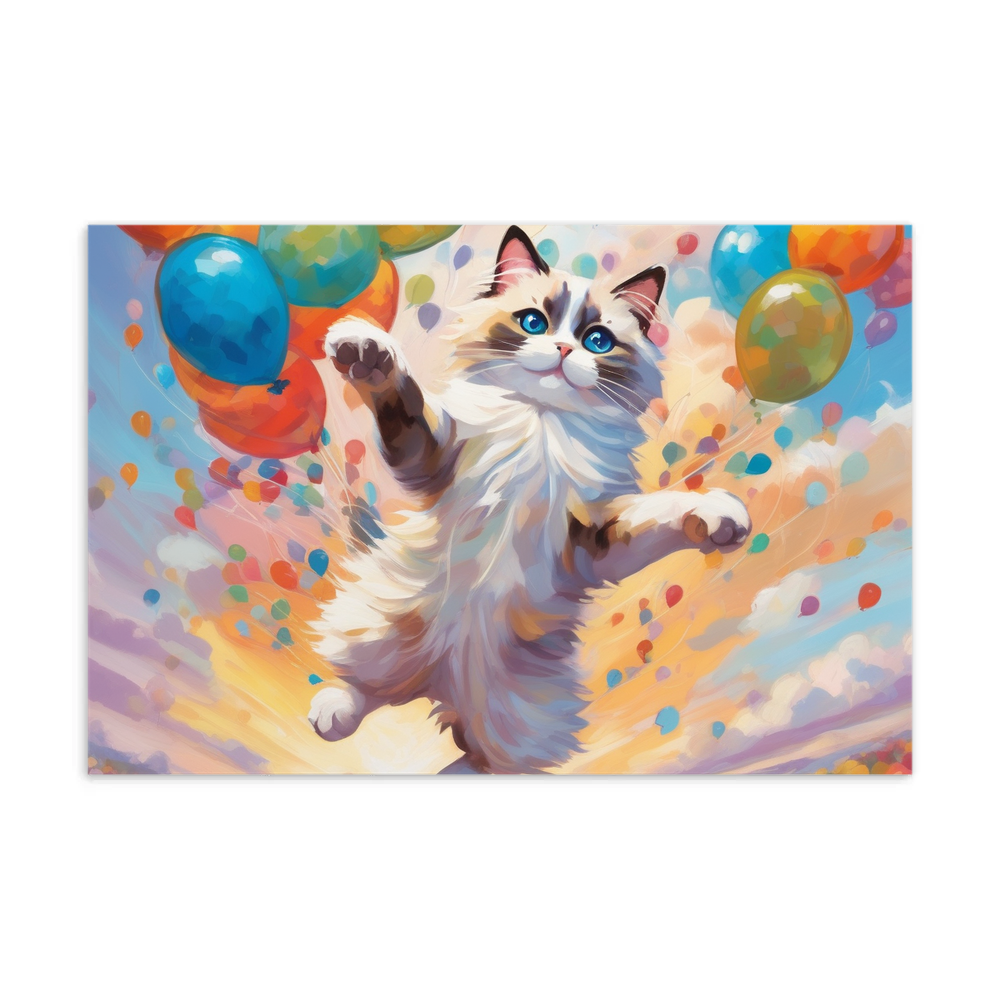 PugMug Custom Tabby Ragdoll Cat Postcard