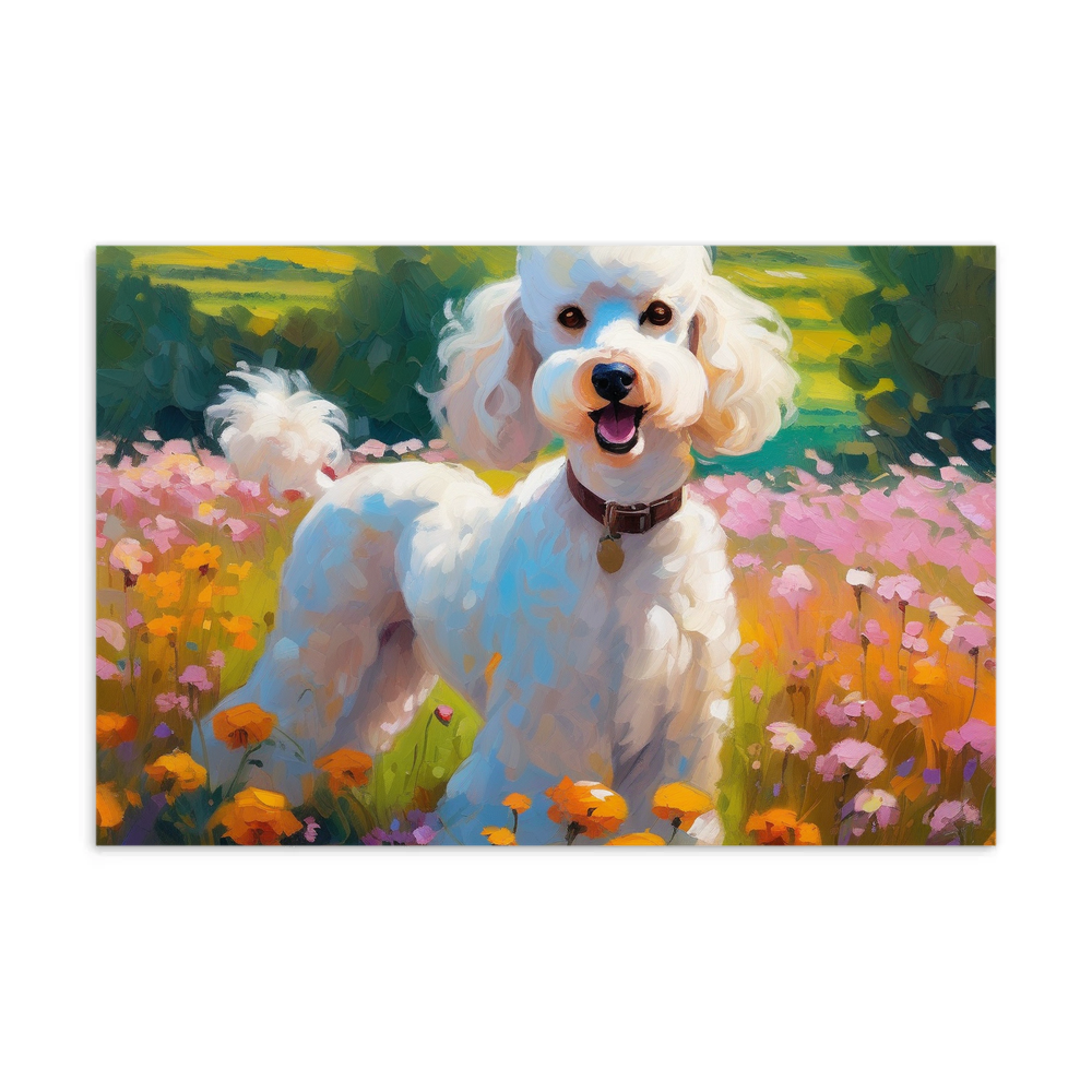 PugMug Custom White Poodle Postcard