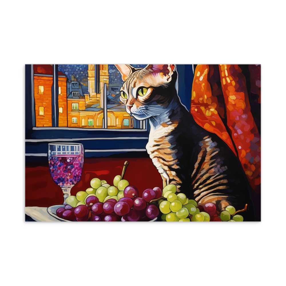 PugMug Custom Tabby Devon Rex Cat Postcard