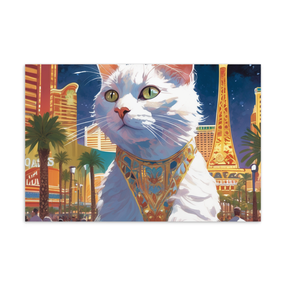 PugMug Custom White Companion Cat Postcard