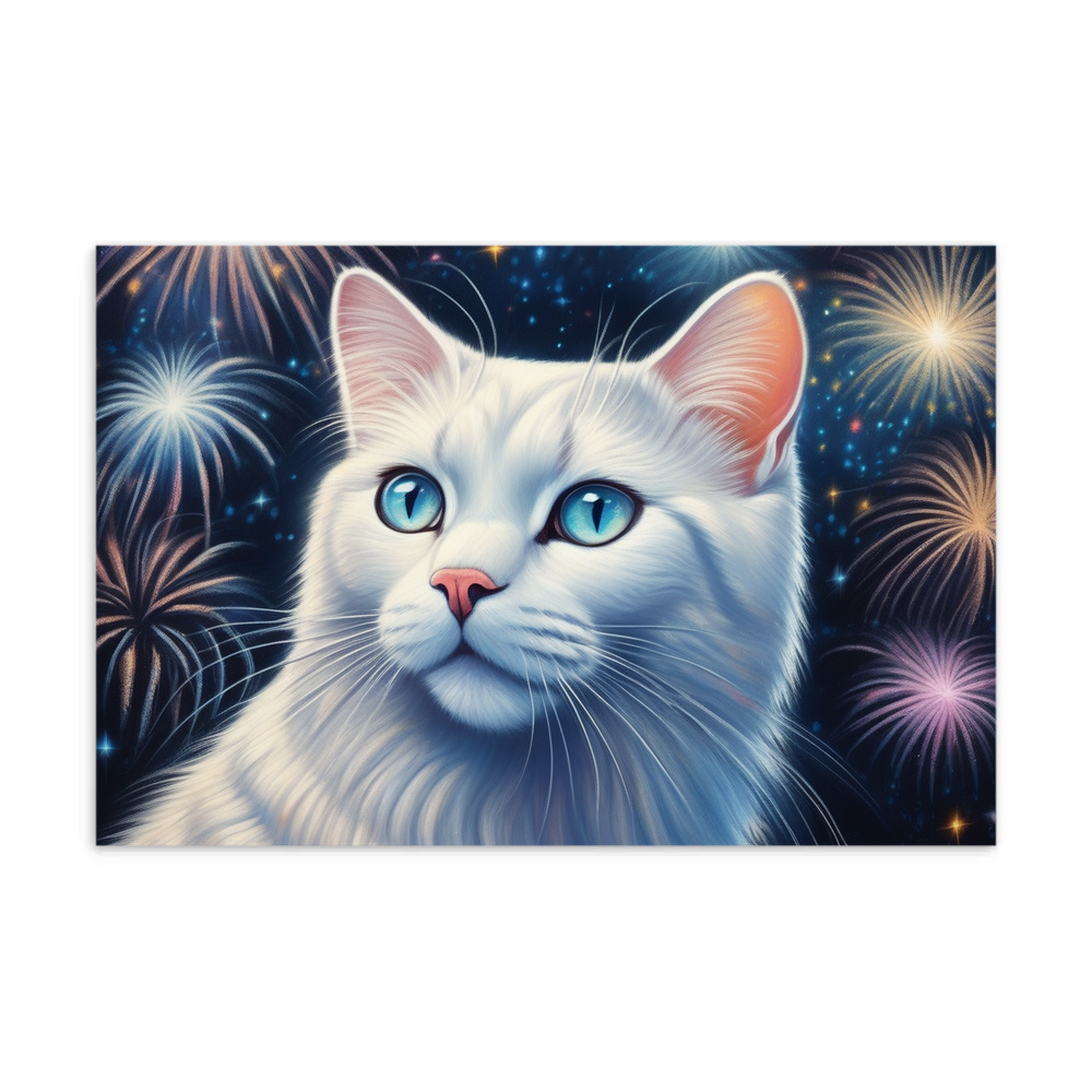 PugMug Custom White Exotic Cat Postcard