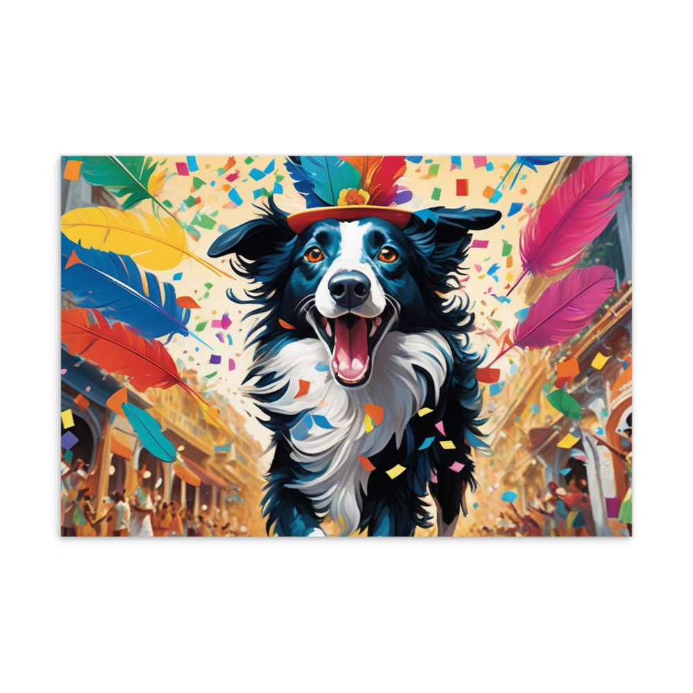 PugMug Custom Border Collie Postcard