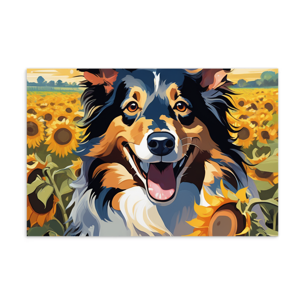 PugMug Custom Collie Postcard