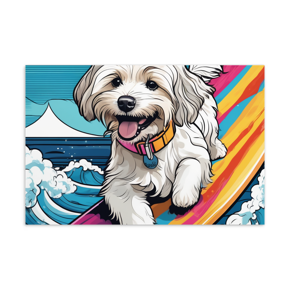 PugMug Custom White Havanese Dog Postcard
