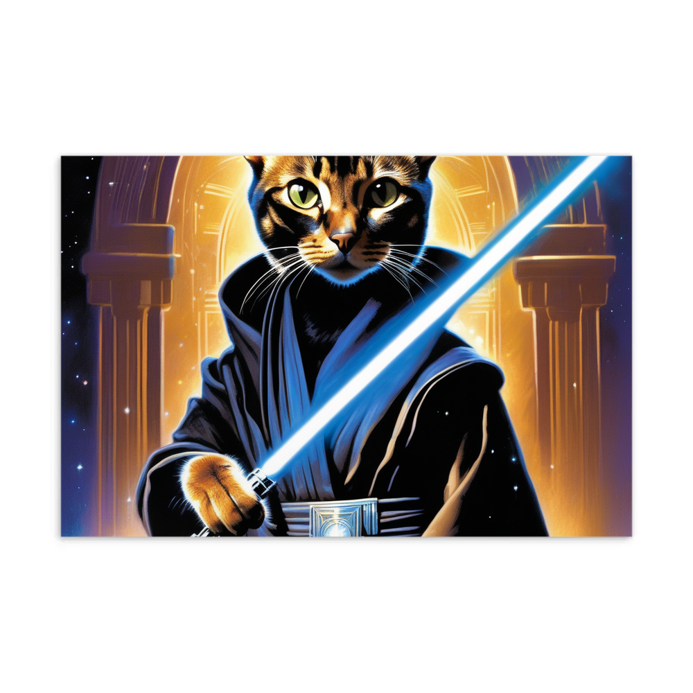 PugMug Custom Black Abyssinian Cat Postcard