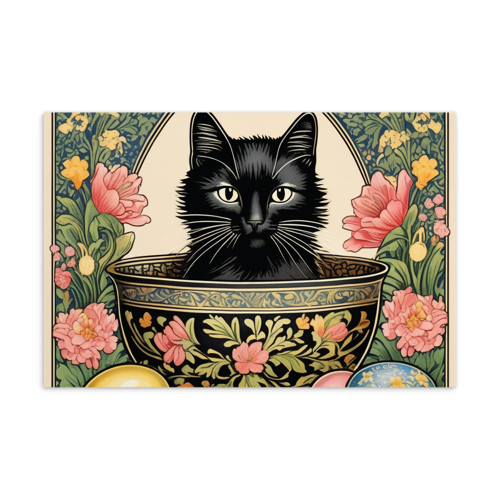 PugMug Custom Black Ragdoll Cat Postcard