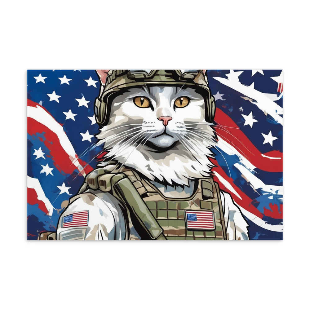 PugMug Custom White Companion Cat Postcard