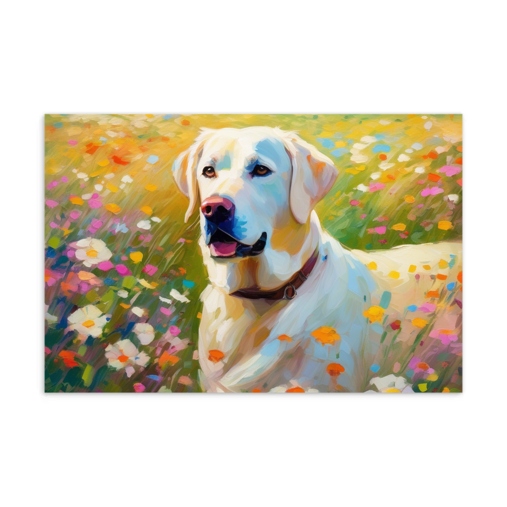 PugMug Custom White Labrador Retriever Postcard