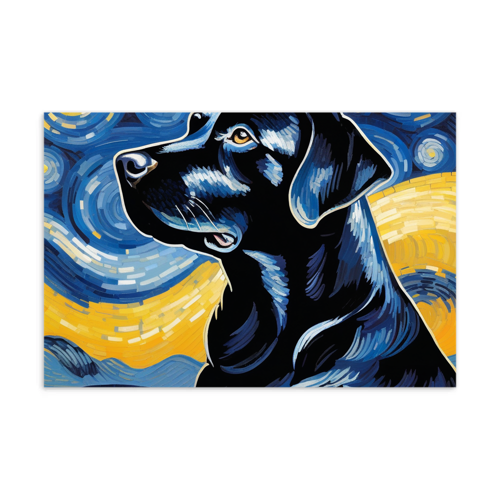 PugMug Custom Black Labrador Retriever Postcard