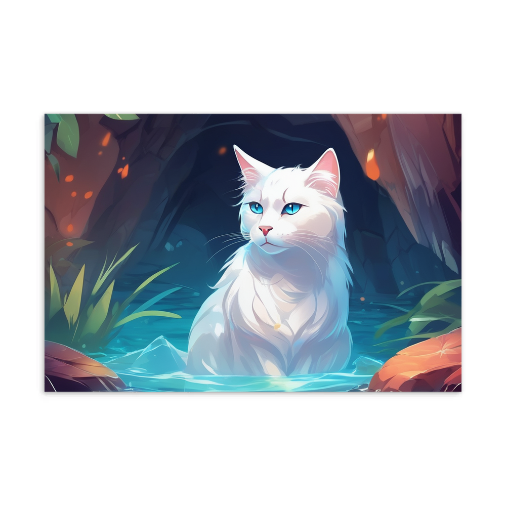 PugMug Custom White Companion Cat Postcard