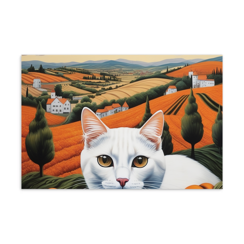 PugMug Custom White Exotic Cat Postcard