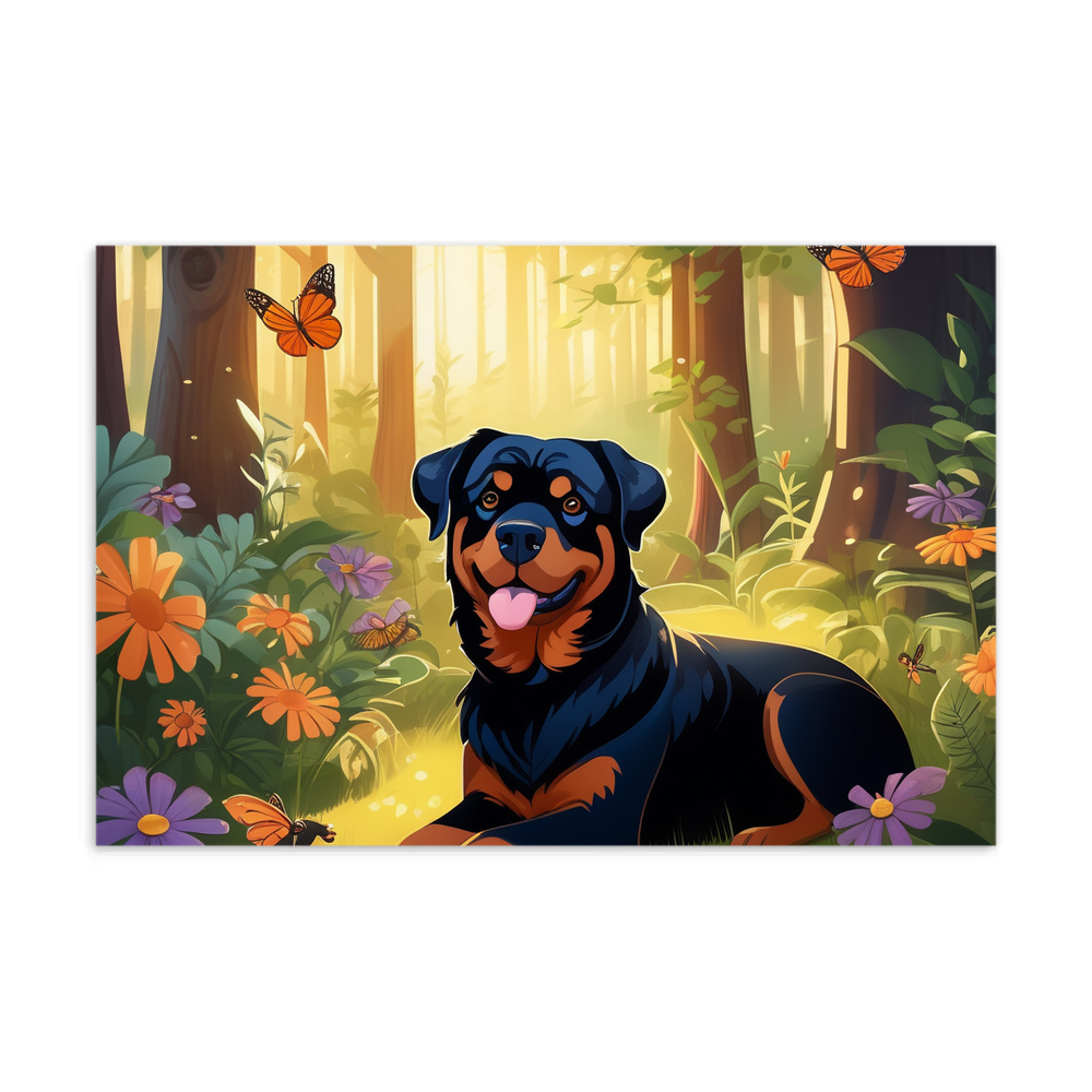 PugMug Custom Rottweiler Postcard